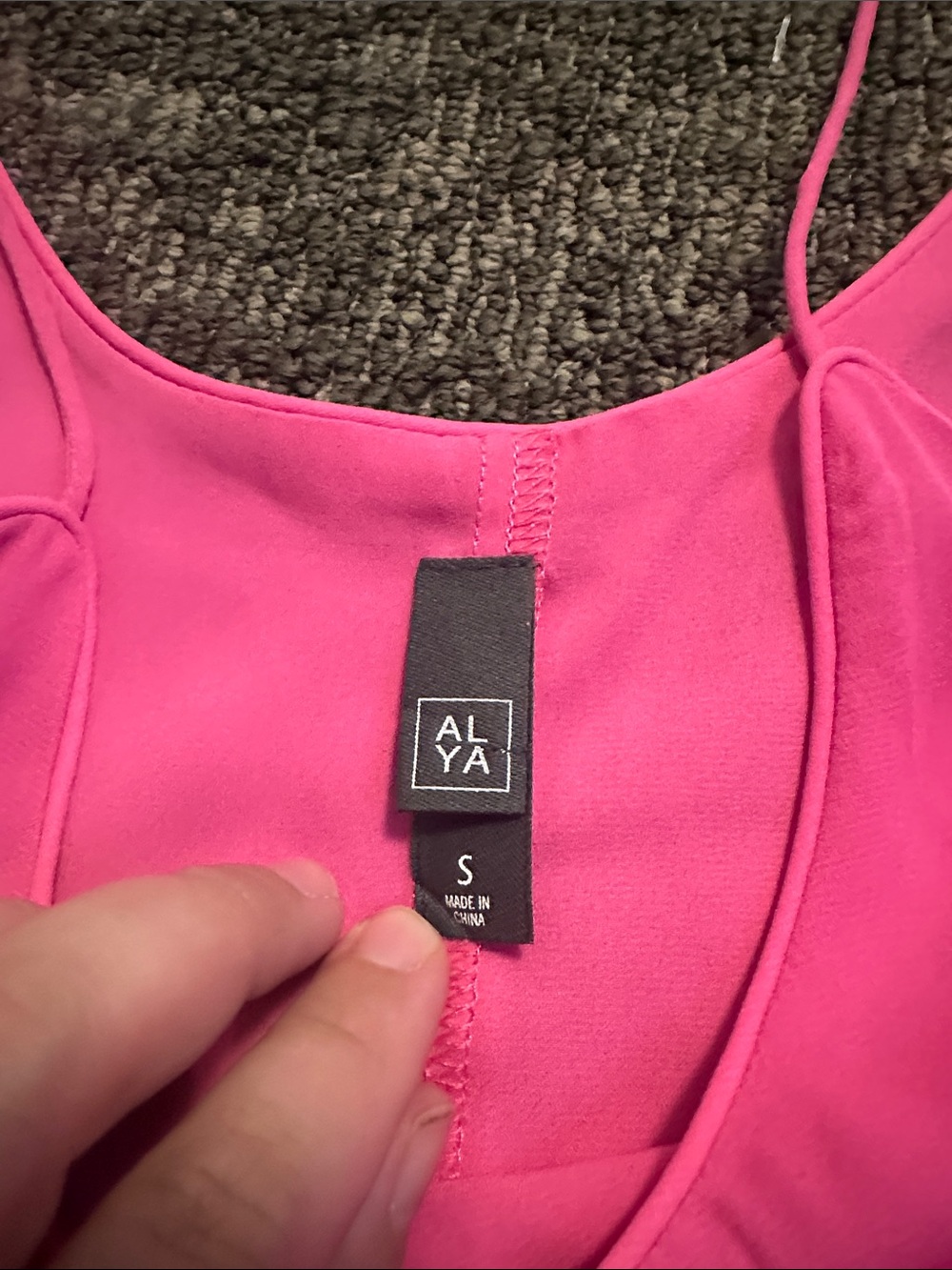 Alya Hot Pink Spaghetti-Strap Casual Dress - Picture 3 of 4